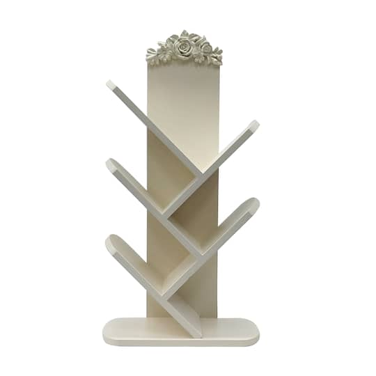 23.75" White Book Rack Tabletop Décor by Ashland®